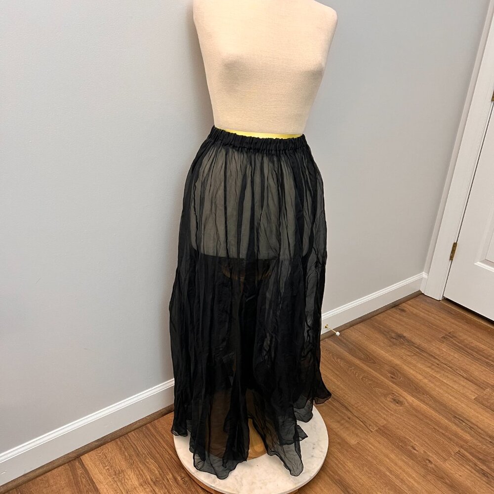 Planet Sheer Black Tulip bottom Skirt - Picture 8 of 8